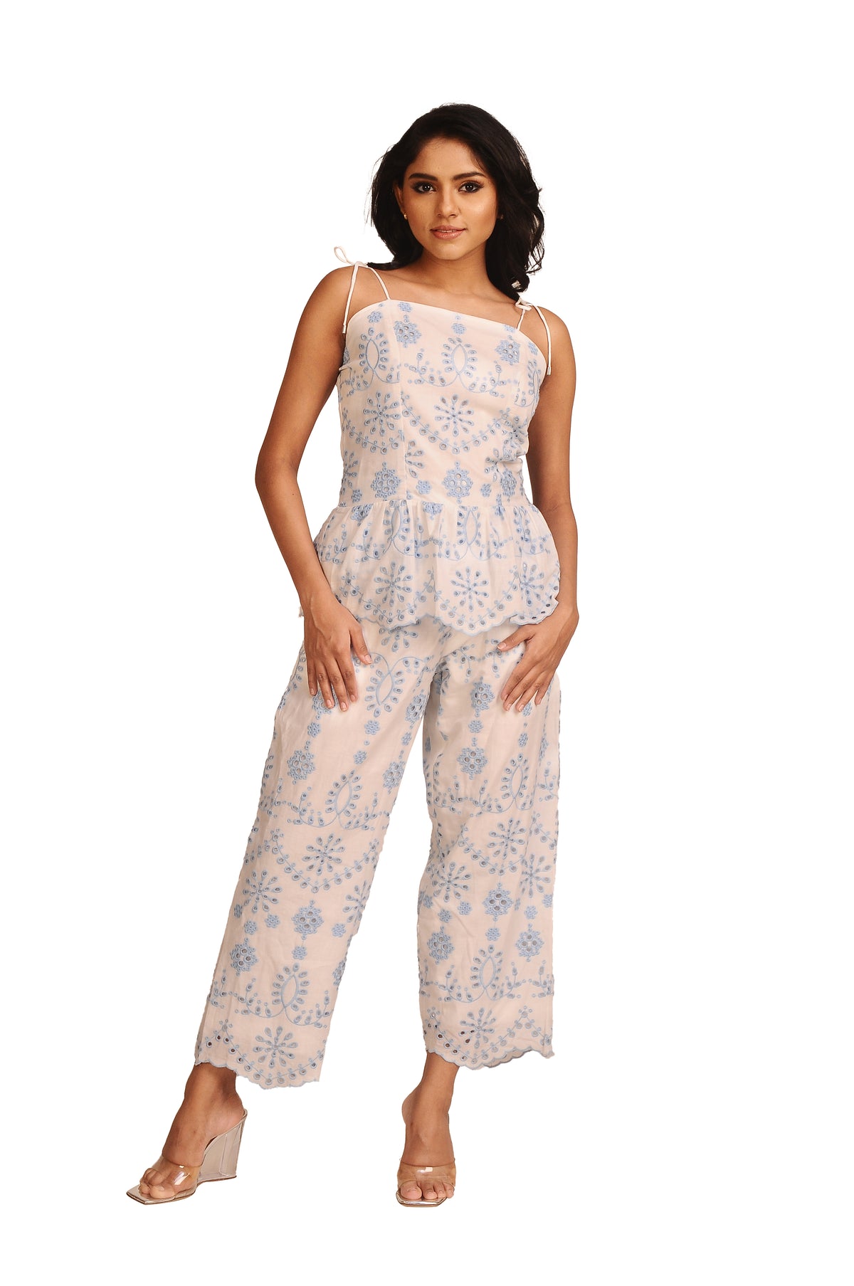 Schiffli Bloom Pants