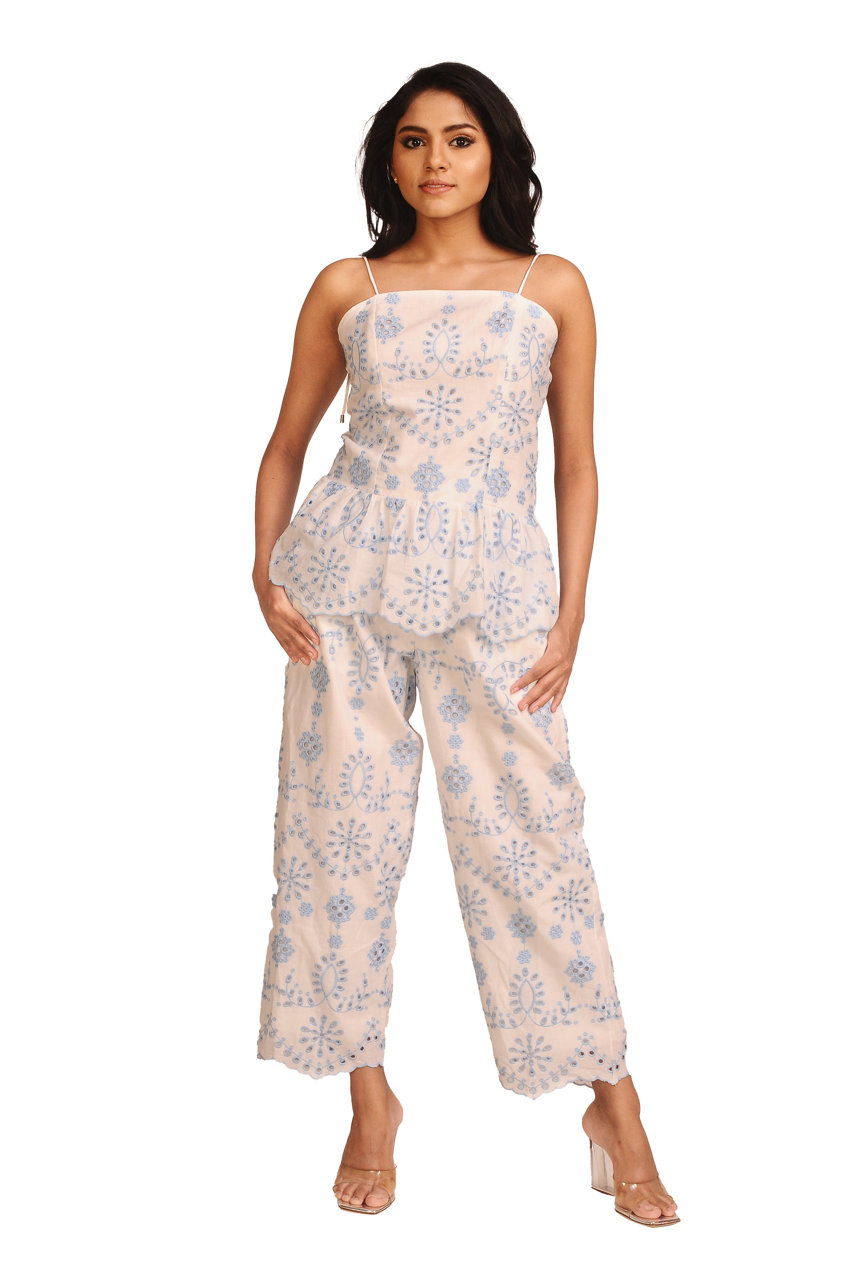 Schiffli Bloom Pants