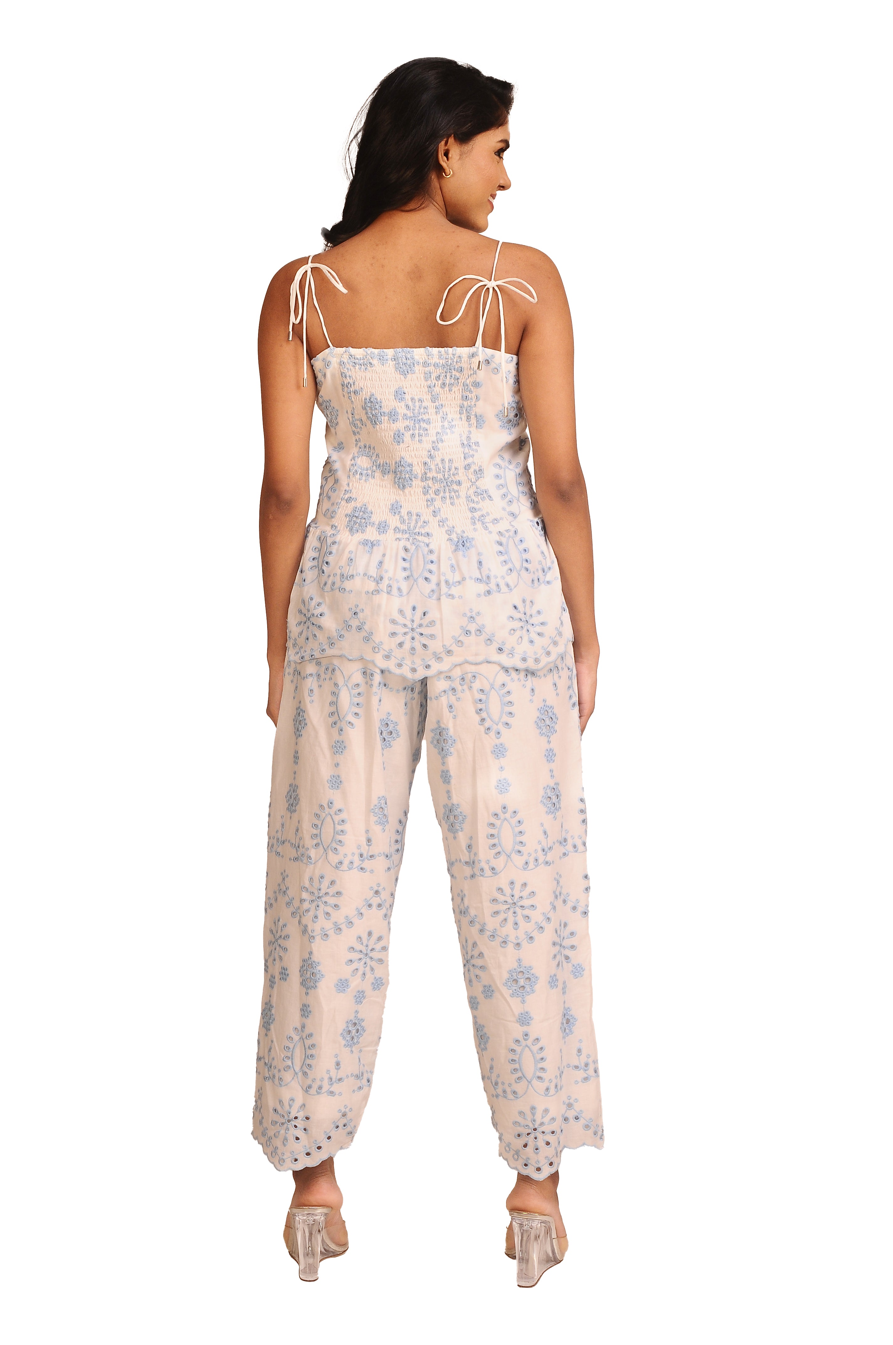 Schiffli Bloom Pants