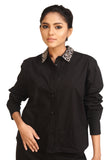 Diamond Accent Shirt Black