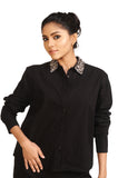 Diamond Accent Shirt Black