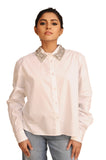 Diamond Accent Shirt White